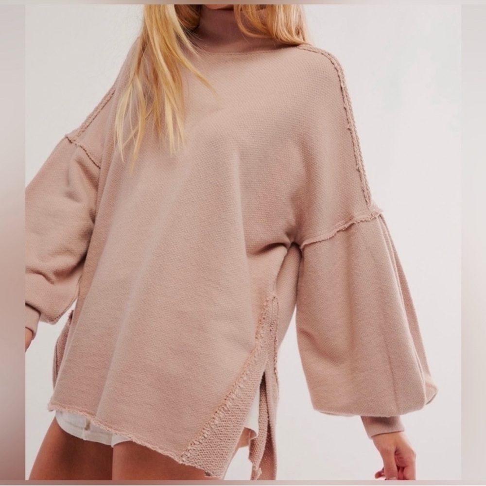 Free People We The Free Wonderful Oversized Pullover Sweater Winter Bloom S